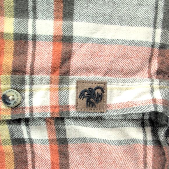 Legendary Whitetails Men's Casual Plaid Shirt - Rust, Black, Ivory - Picture 3 of 8